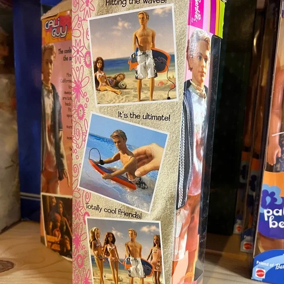 Mattel Cali Guy Blaine with Blue and White Surf Gear NRFB - Picture 4 of 9
